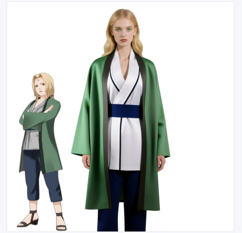 Cosplay Anime Tsunade - Japanese Anime Cartoon Cosplay Costume New