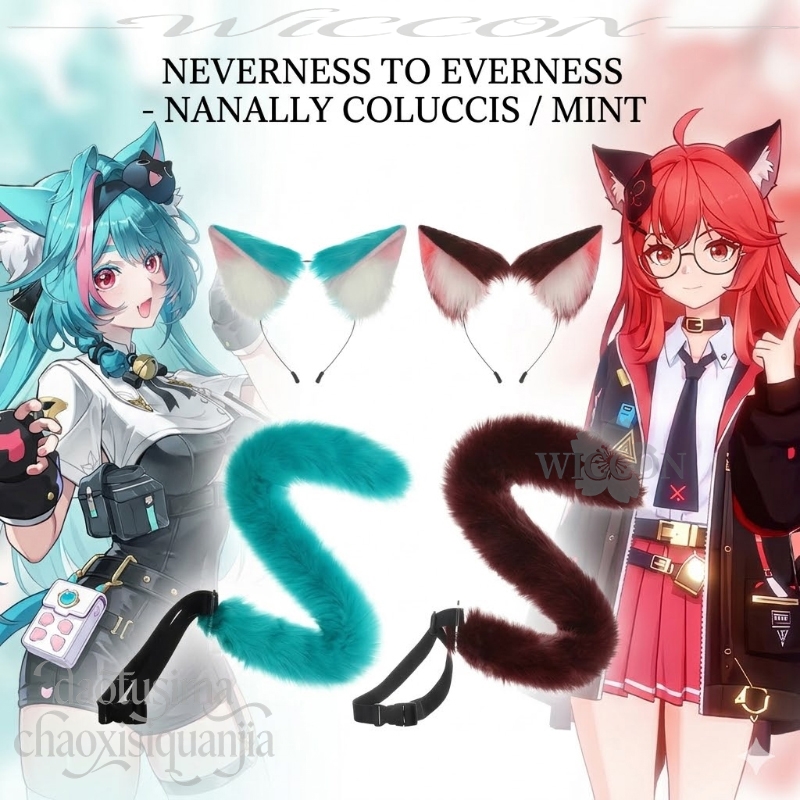 Anime Cosplay Cat - Nanally Coluccis Mint Furry Furrsuit Kawaii