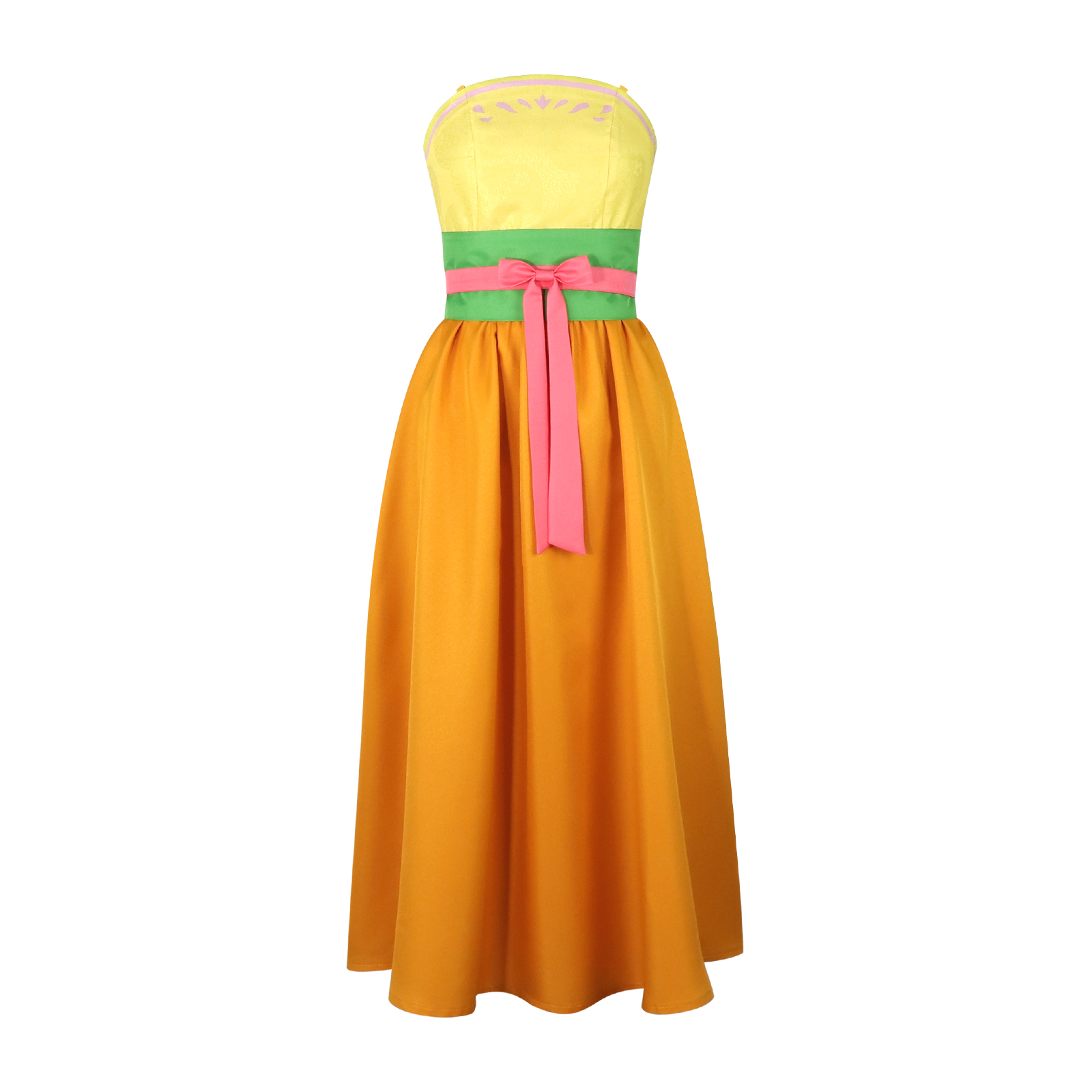 Anime Cosplay Dance - Girl cat orange cosplay costume Halloween