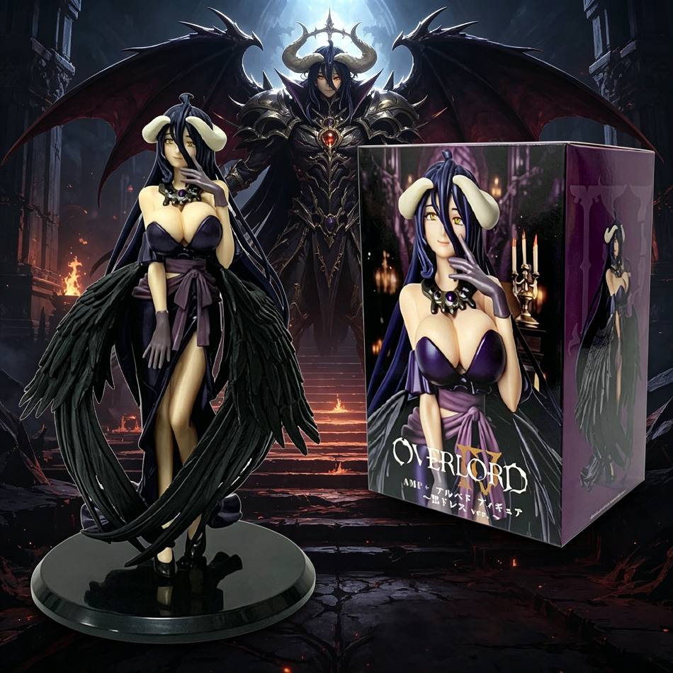 Anime Cosplay Albedo - 18cm Anime Overlord Figure Albedo Party
