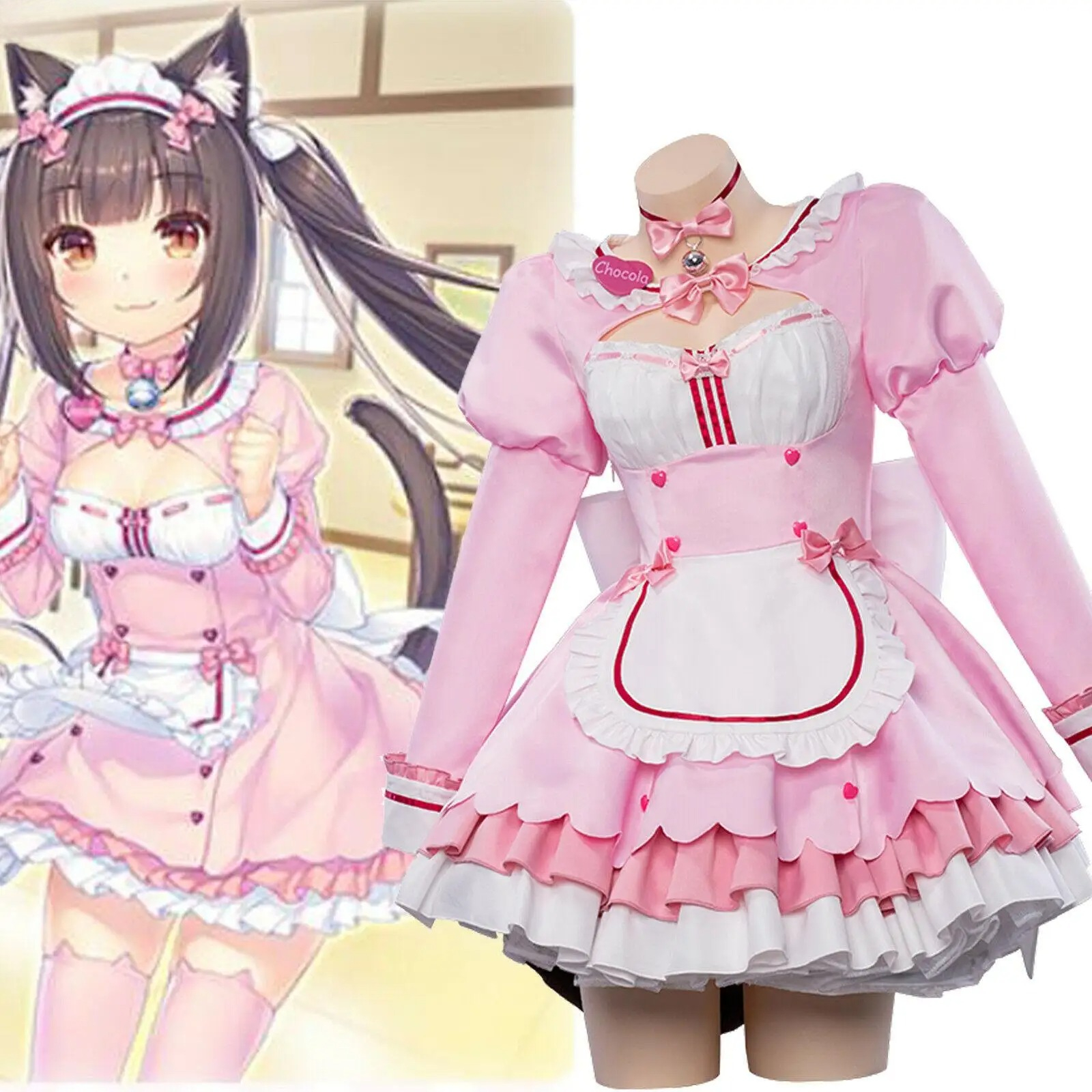 Anime Cosplay Cat - Nekopara Chocolate Cosplay Costume Maid Lolita