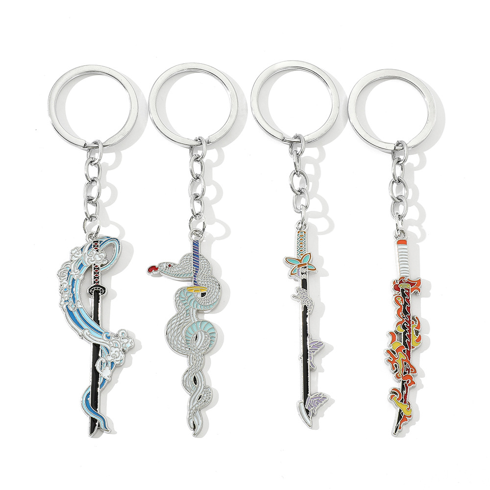Cosplay Anime Tsunade - Anime Demon Slayer Metal Keychain Pendant