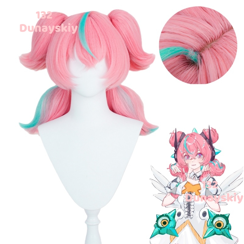 Cosplay Anime Pink Hair - Synthetic Heat Resistant Cosplay Wig AiRui