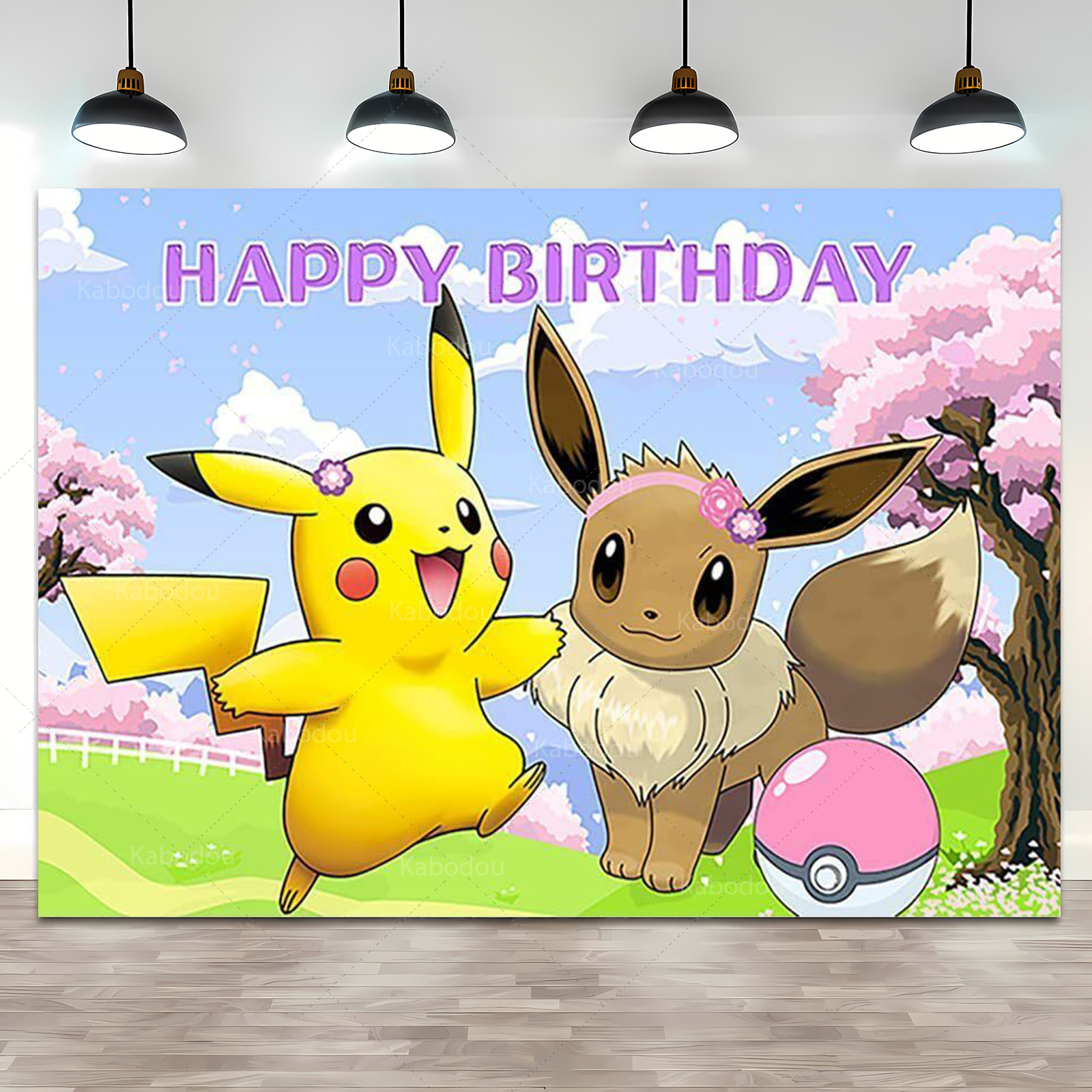 Pokemon Eevee Birthday Party B - Anime Cosplay Pokemon recensione e prezzo