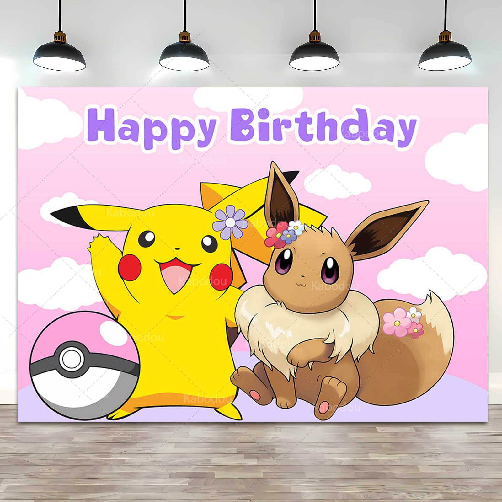 Pokemon Eevee Birthday Party B - Anime Cosplay Pokemon recensione e prezzo