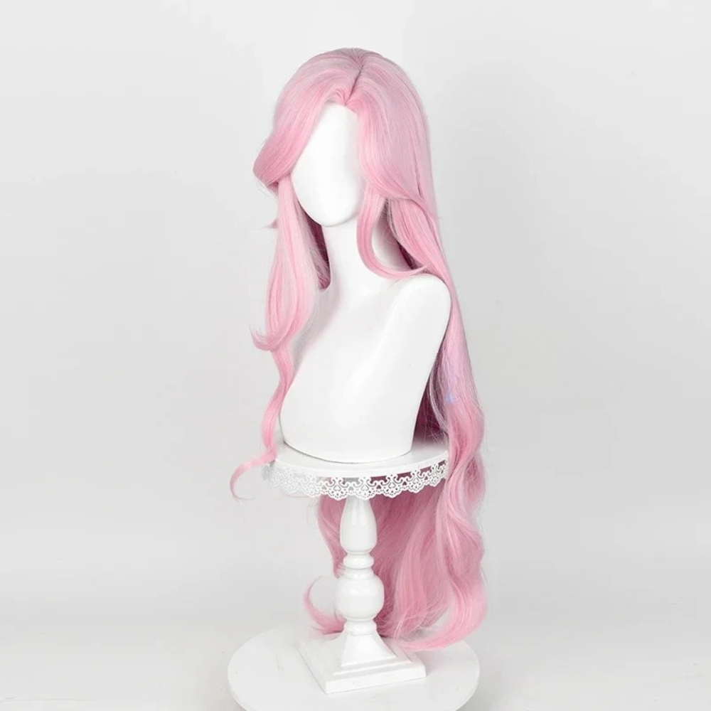Long Pink Wavy Heat Resistant  - Cosplay Anime Pink Hair recensione e prezzo
