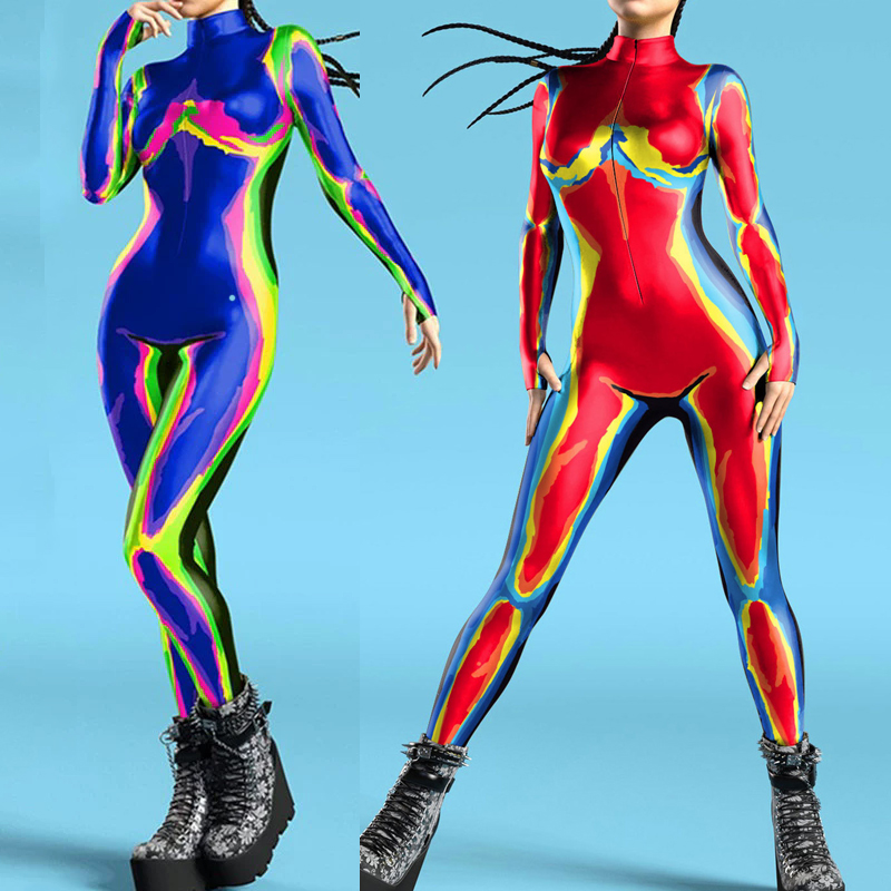 Women 3D Print Zentai Bodysuit - Anime Cosplay Images recensione e prezzo
