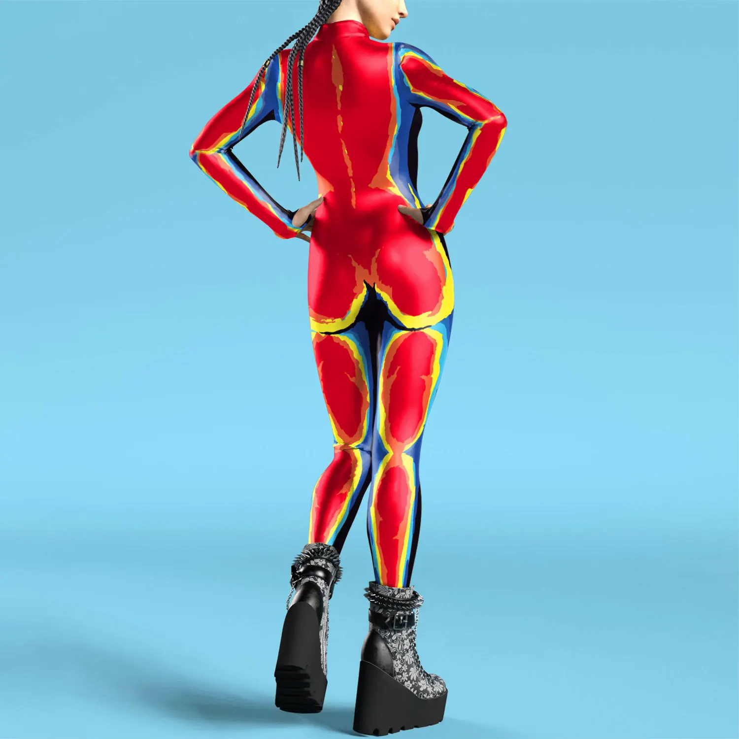 Women 3D Print Zentai Bodysuit - Anime Cosplay Images recensione e prezzo