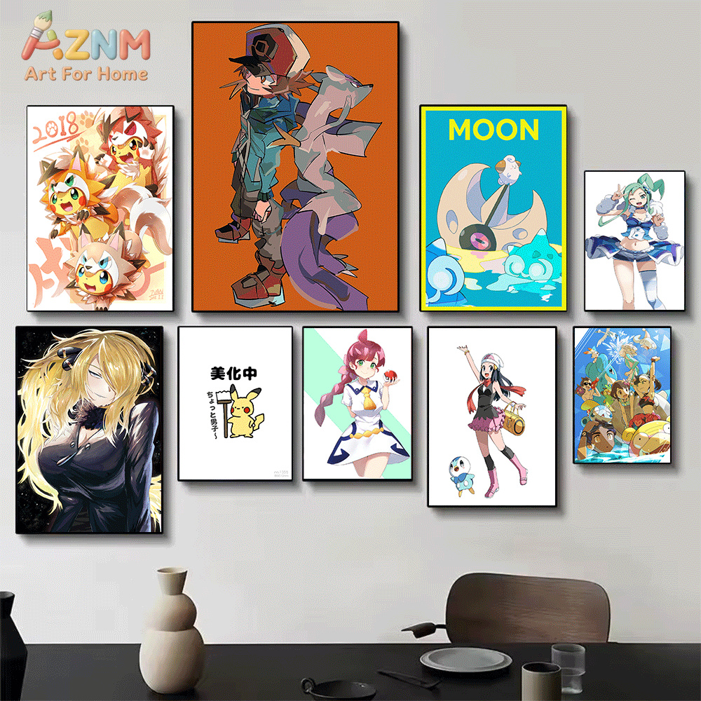 AZNM Pokemon Anime Canvas Wall - Anime Cosplay Pokemon recensione e prezzo