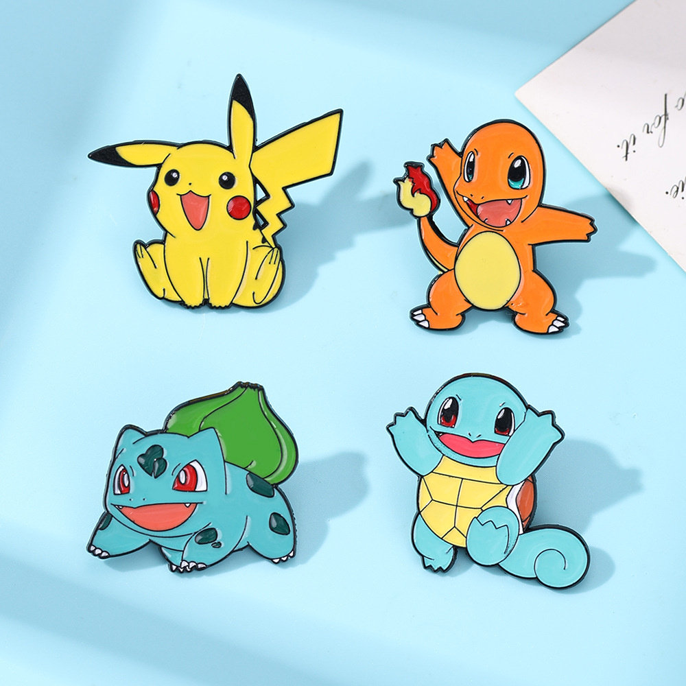 4Pcs Pokemon Enamel Pins Set,  - Anime Cosplay Pokemon recensione e prezzo