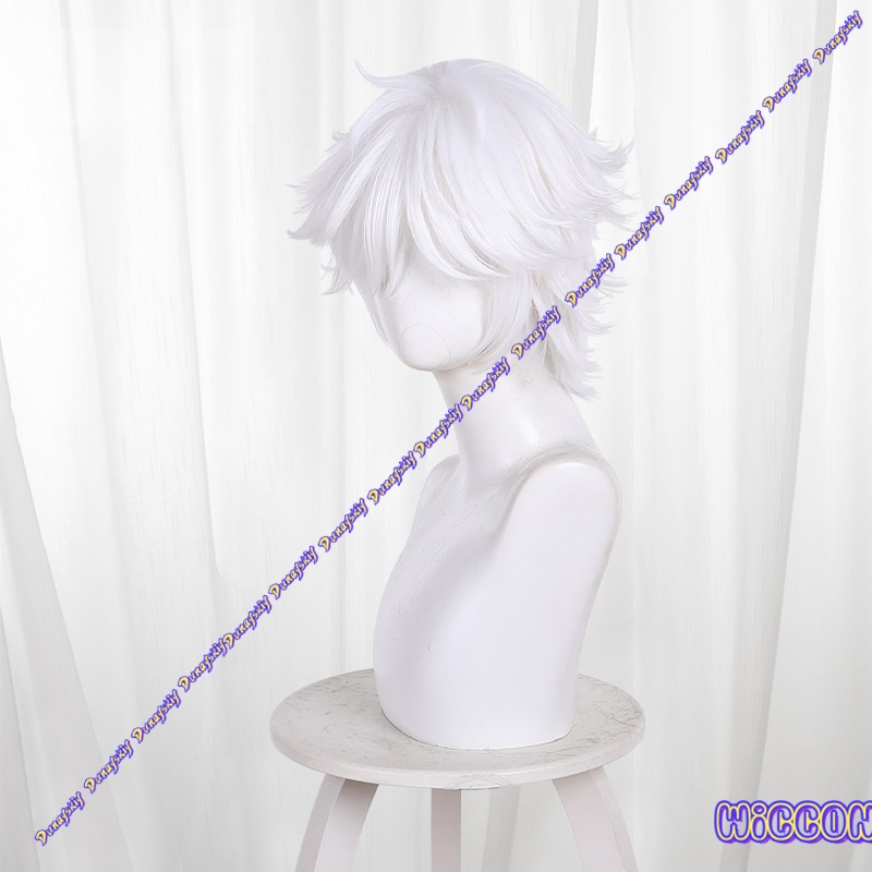 Qifrey Cosplay Wig Short White - Cosplay Anime White Hair recensione e prezzo