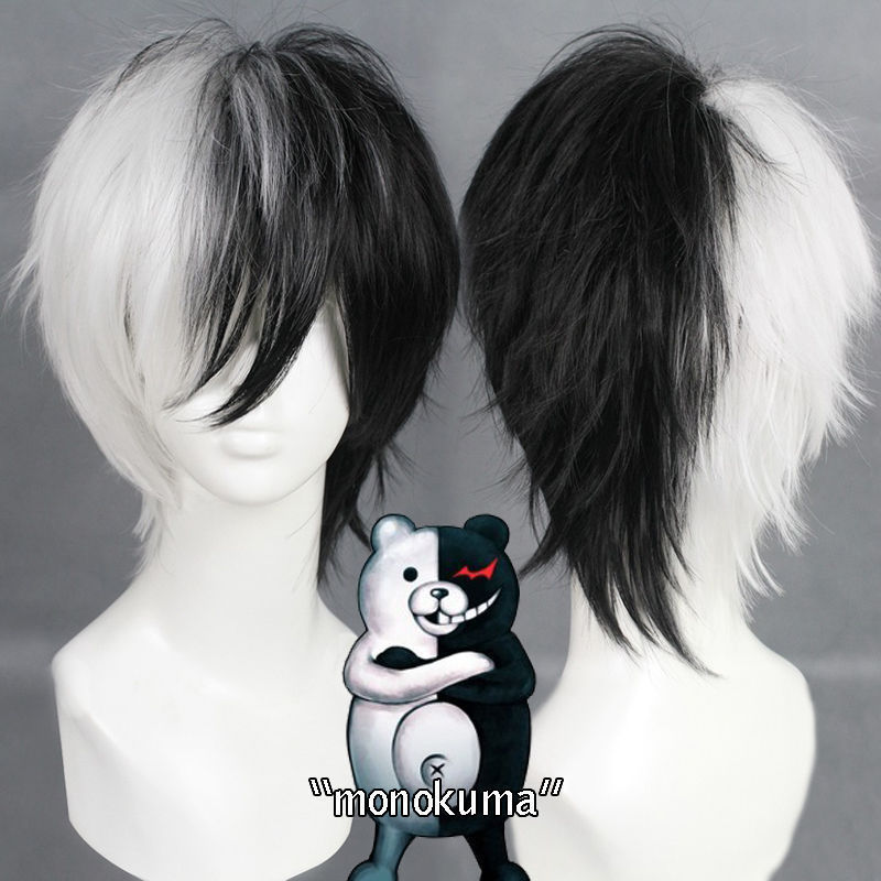 Anime Game Danganronpa Black a - Cosplay Anime White Hair recensione e prezzo