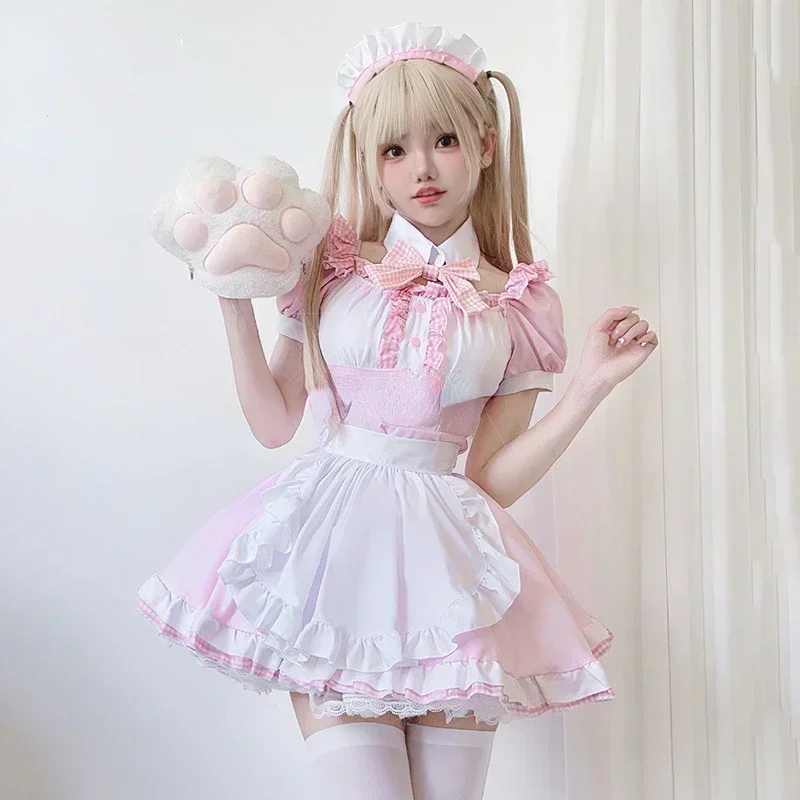 Sweet Cute Cat Lolita Pink Dre - Anime Cosplay Cat recensione e prezzo