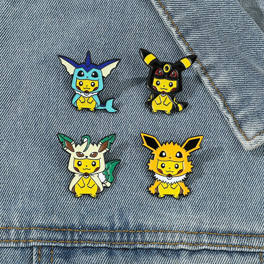 9 Pcs Creative Cartoon Brooch  - Anime Cosplay Pokemon recensione e prezzo