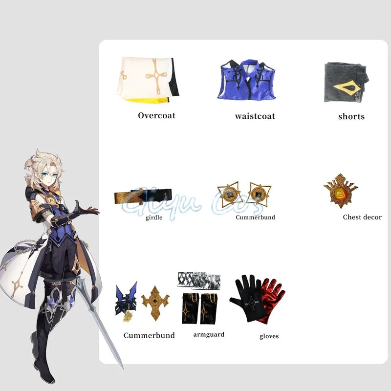 Albedo Cosplay Costume Genshin - Anime Cosplay Albedo recensione e prezzo
