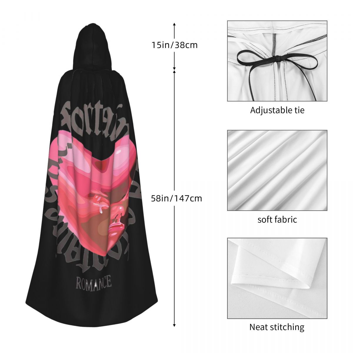 Fontaines DC Romance Long Hood - Anime Cosplay Romance recensione e prezzo