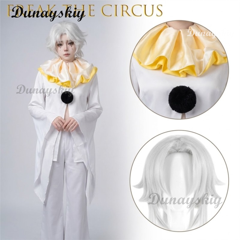 Pierrot Freak Party White Clow - Cosplay Anime White Hair recensione e prezzo