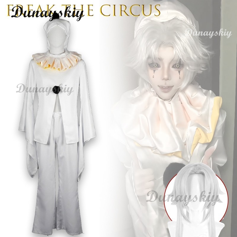 Pierrot Freak Party White Clow - Cosplay Anime White Hair recensione e prezzo