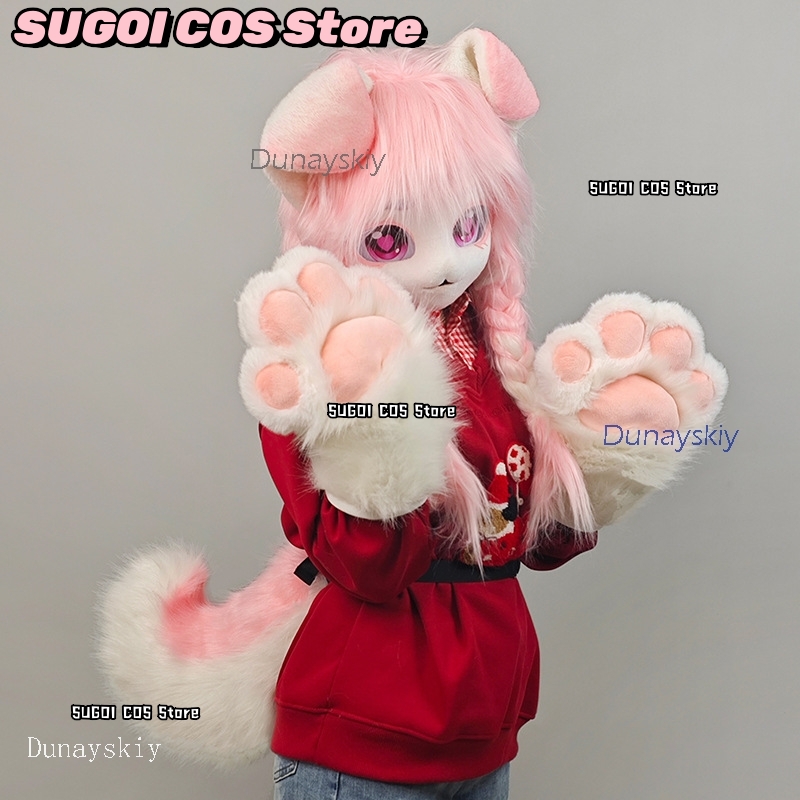 aBcSCS*Fursuit Head Kigurumi C - Anime Cosplay Cat recensione e prezzo