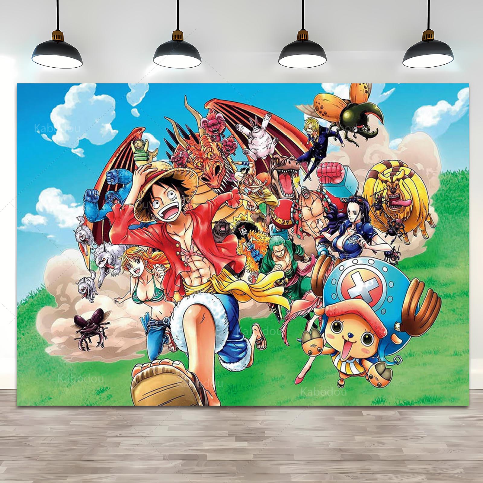 Anime One Piece Luffy Backdrop - Anime Cosplay Pokemon recensione e prezzo