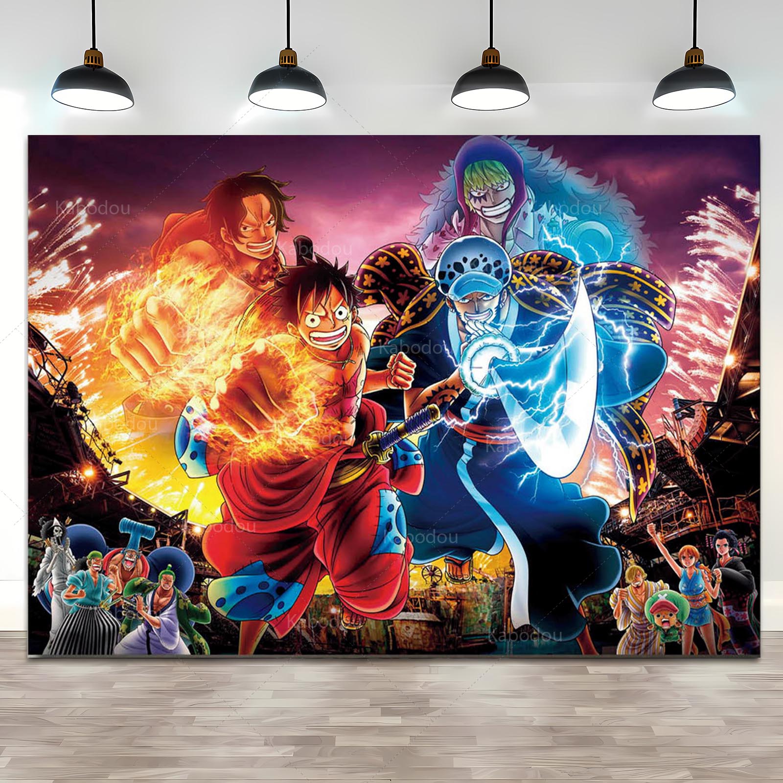 Anime One Piece Luffy Backdrop - Anime Cosplay Pokemon recensione e prezzo