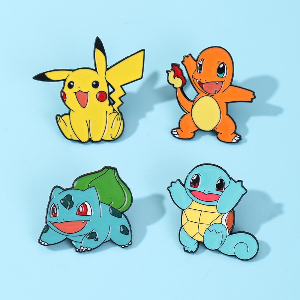 4Pcs Pokemon Enamel Pins Set,  - Anime Cosplay Pokemon recensione e prezzo