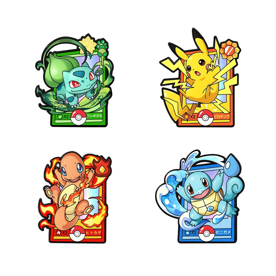 4Pcs Pokemon Enamel Pins Set,  - Anime Cosplay Pokemon recensione e prezzo