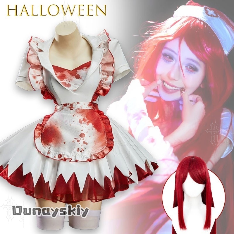 OHaYo%Bloody Nurse Fanart Hall - Anime Cosplay Nurse recensione e prezzo