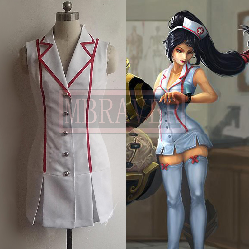 2025 Lol Akali Skin Nurse Hall - Anime Cosplay Nurse recensione e prezzo