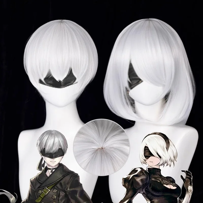 Anime 9S Cosplay Wig 2b Wig Wh - Cosplay Anime White Hair recensione e prezzo