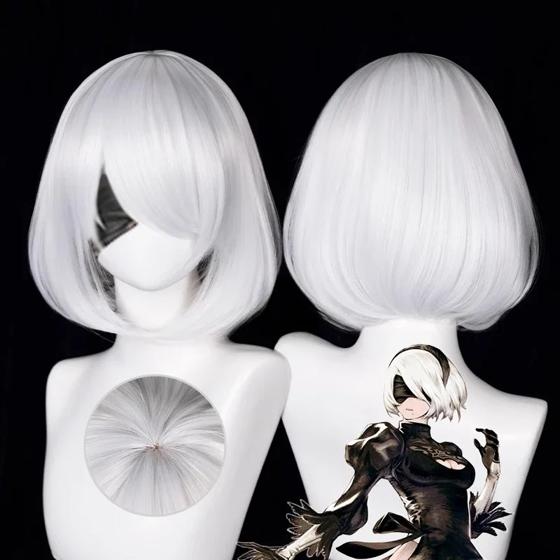 Anime 9S Cosplay Wig 2b Wig Wh - Cosplay Anime White Hair recensione e prezzo